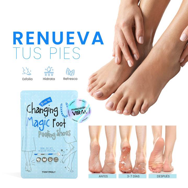 Mascarilla exfoliante para pies Changing