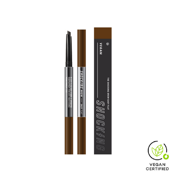 Delineador de cejas en lápiz vegano 01 natural brown The Shocking