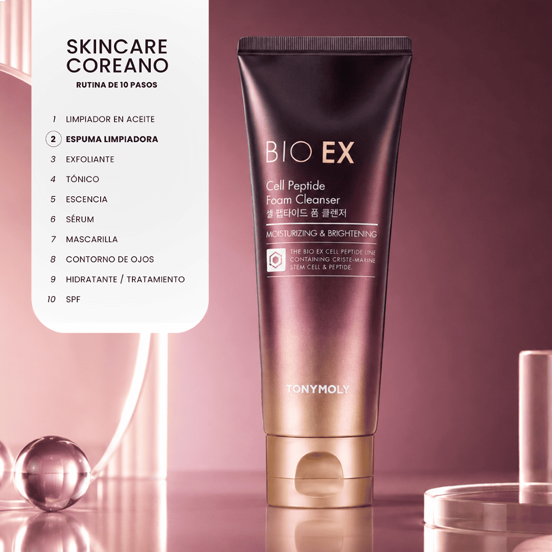 Espuma limpiadora anti-arrugas Bio Ex Cell Peptide
