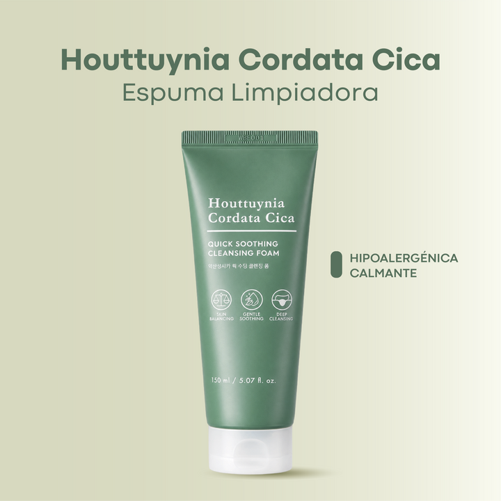 Espuma limpiadora hipoalergénica calmante Cica de Eoseong Cho Poros y exceso de sebo