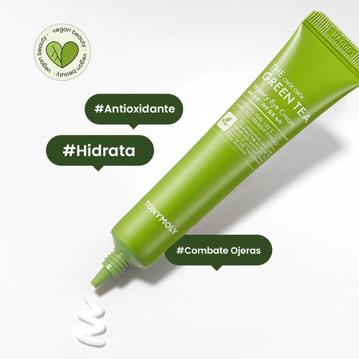 Crema hidratante para contorno de ojos con té verde - Chok Chok