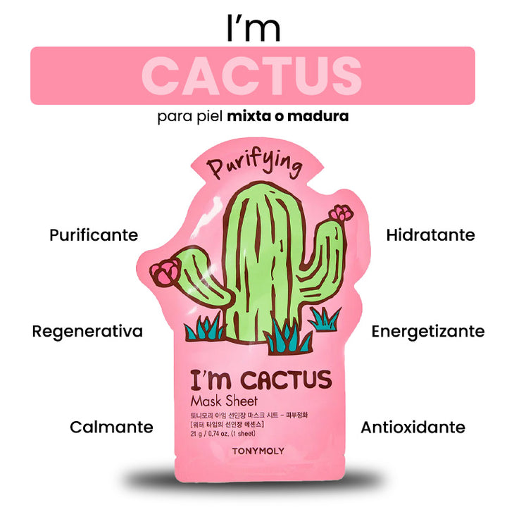 Mascarilla purificante de Cactus - I'm Cactus