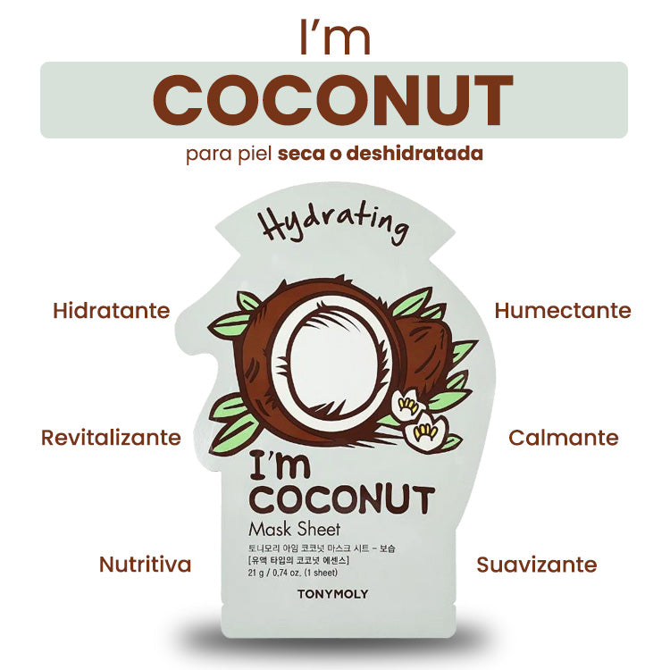 Mascarilla hidratante de Coco - I'm Coconut