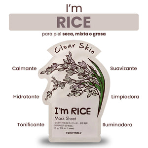 Mascarilla limpiadora de Arroz - I'm Rice