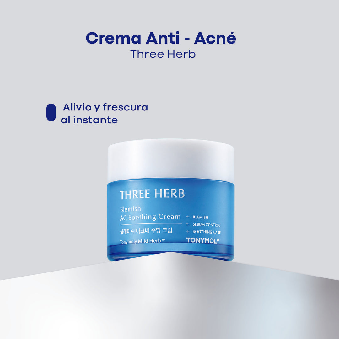 Crema anti acné grado dermatológico - Three Herb