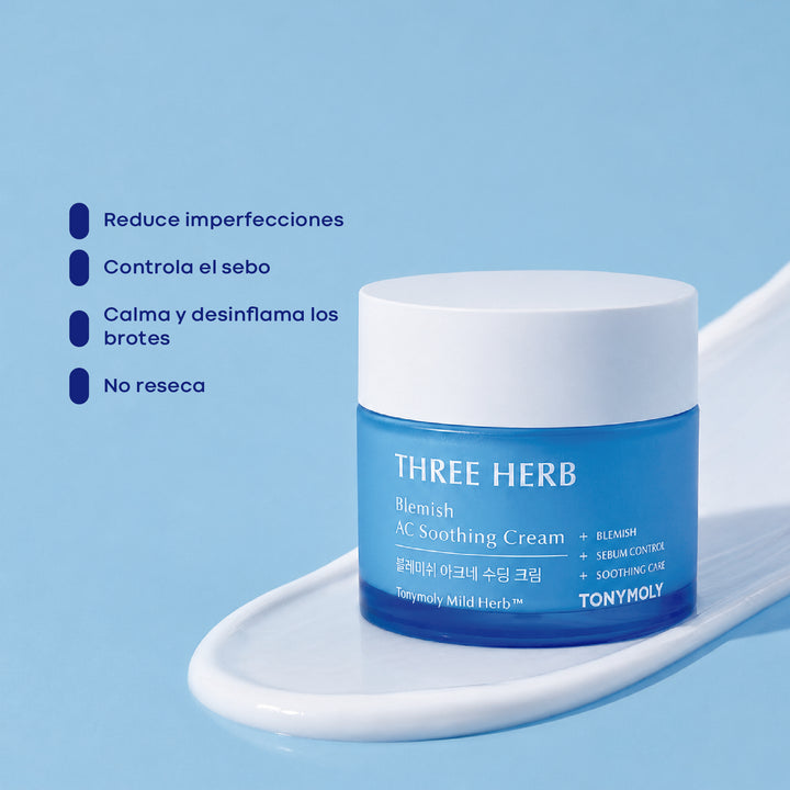 Crema anti acné grado dermatológico - Three Herb