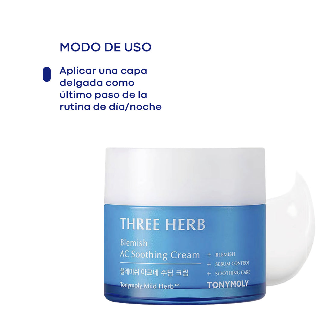 Crema anti acné grado dermatológico - Three Herb