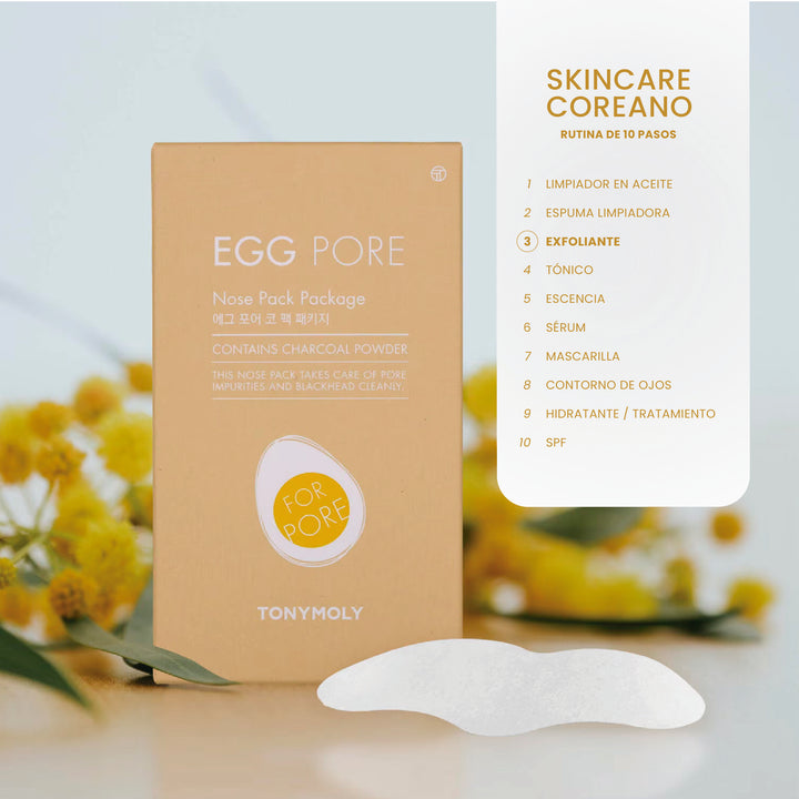 Parche de nariz para puntos negros caja con 7 pzas - Egg Pore
