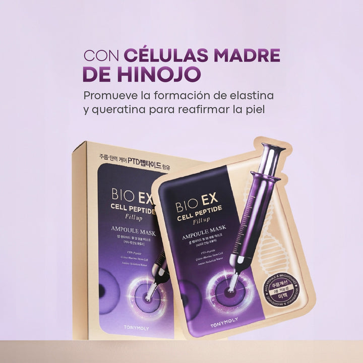 MASCARILLA FACIAL ANTIARRUGAS BIO EX CELL PEPTIDE SET 10 PZ