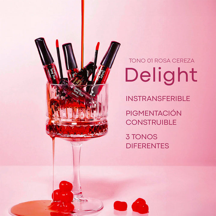 Tinta para labios tono 01 Rosa Cereza Delight