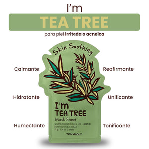 Mascarilla calmante de Árbol de Té -  I'm Tea tree