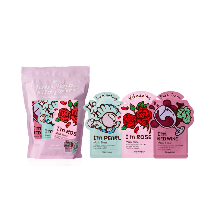 Pack de Mascarillas Faciales TONYMOLY I'm Real