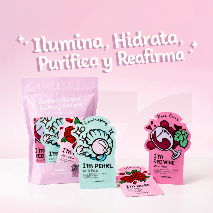 Pack de Mascarillas Faciales TONYMOLY I'm Real