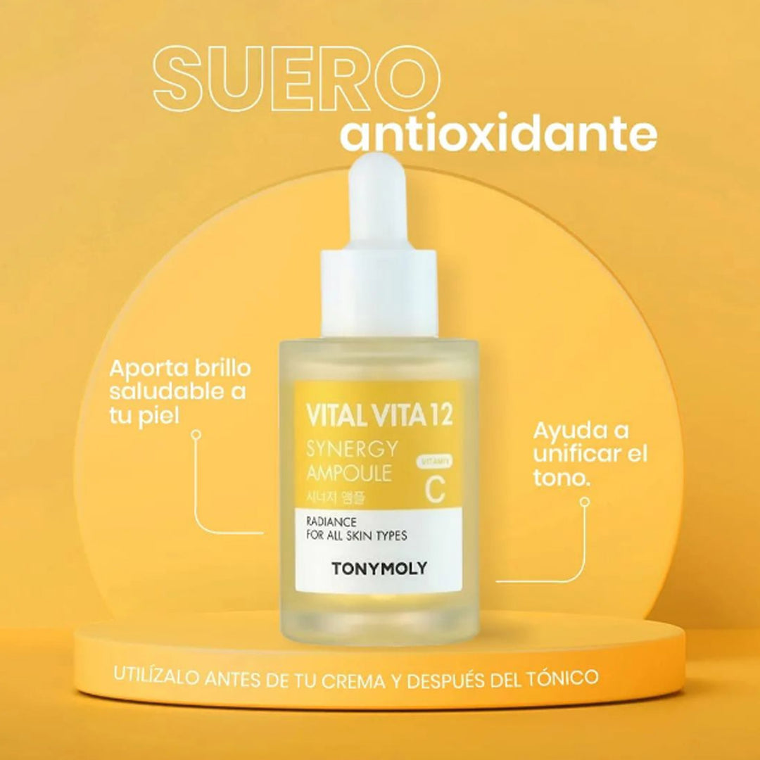 Suero energizante en amplleta de vitamina C Vital Vita 12