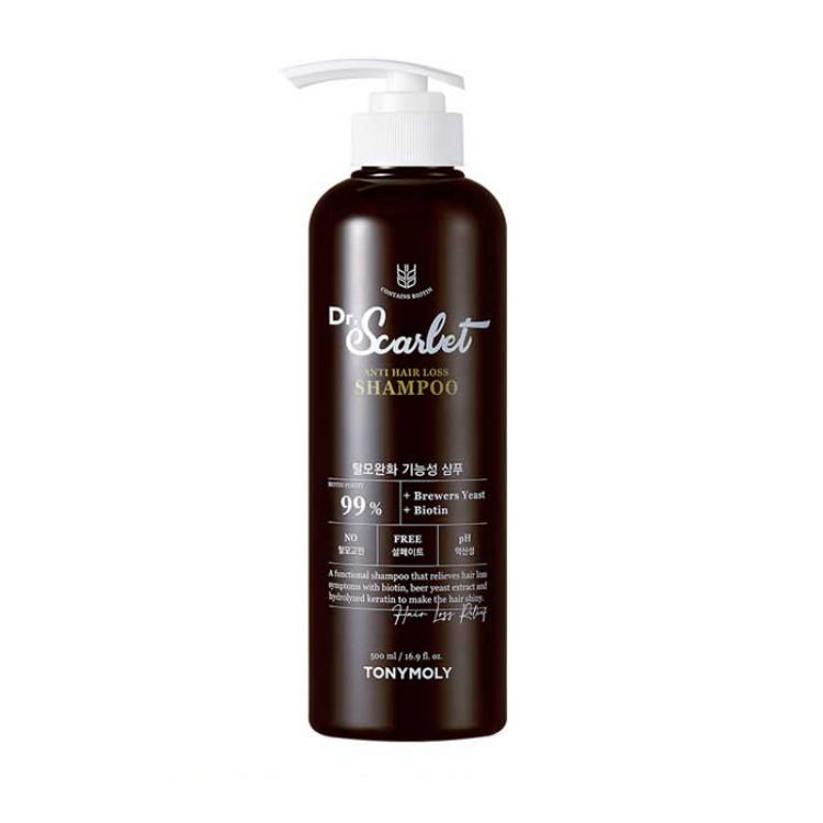Dr. Scarlet - Shampoo anti caída y pro crecimiento con biotina