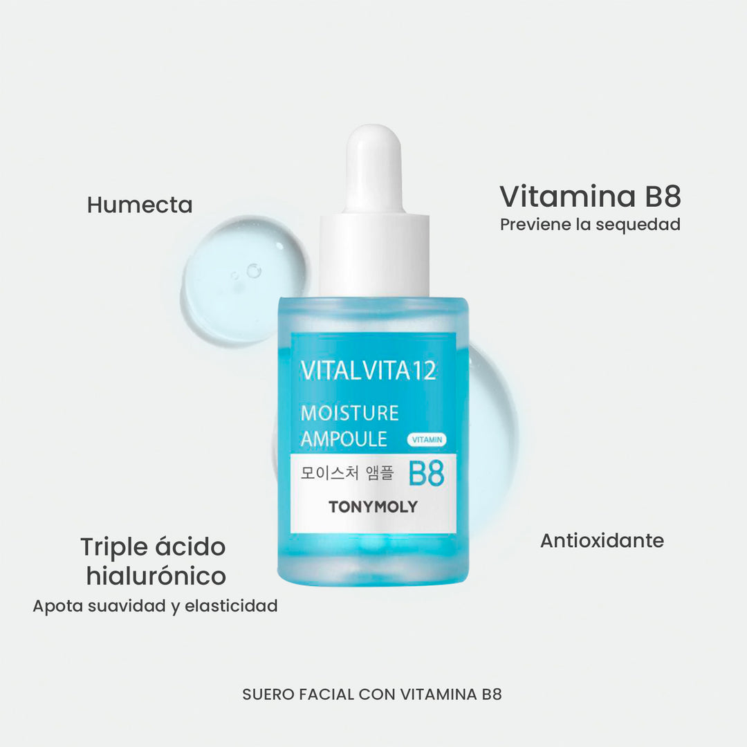 Suero humectante en ampolleta de Ácido Hialurónico Vital Vita 12