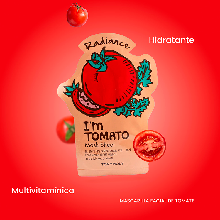 Mascarilla hidratante con extracto de Tomate - I´m Tomato