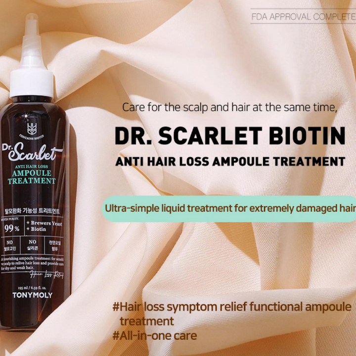 Dr. Scarlet - Tratamiento capilar anti caída en suero con biotina